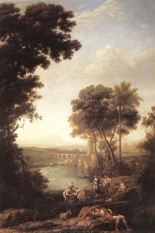 Claude Lorrain Landscape with the Finding of Moses sdfg